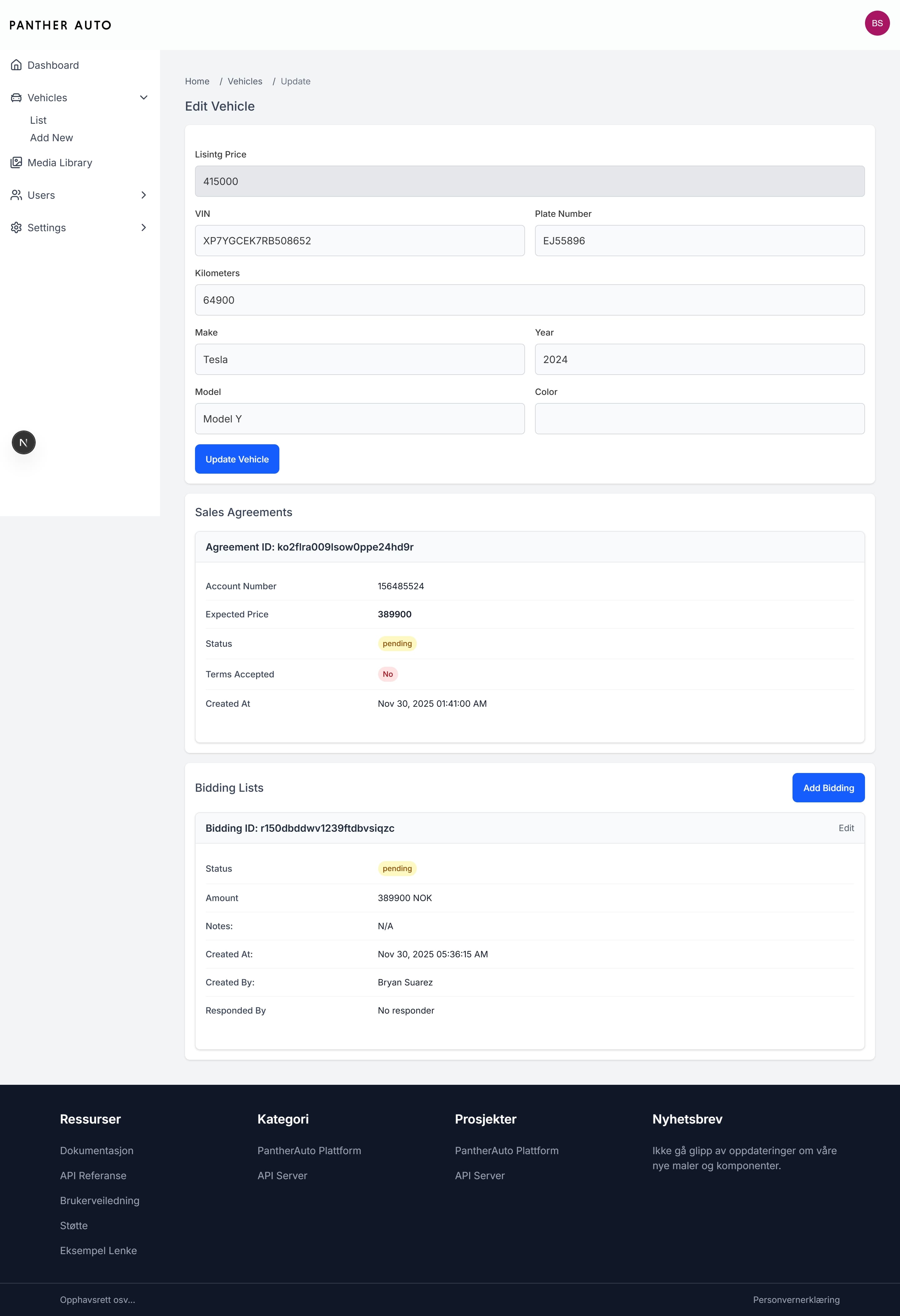 Panther Auto App